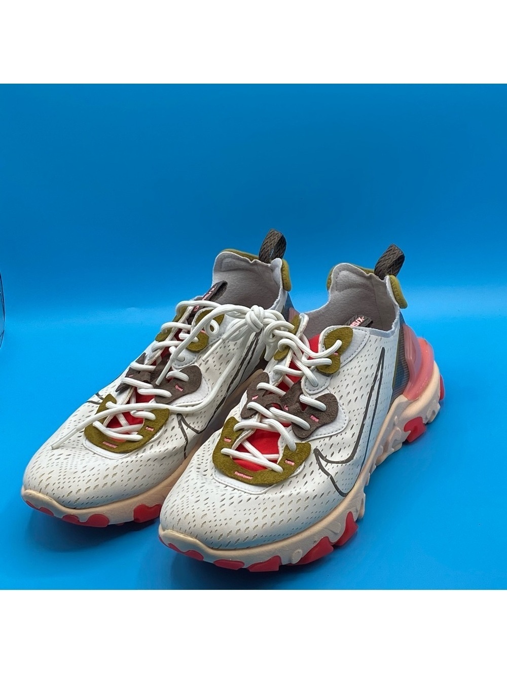 Nike Women's Sneakers - White, Olive, Coral